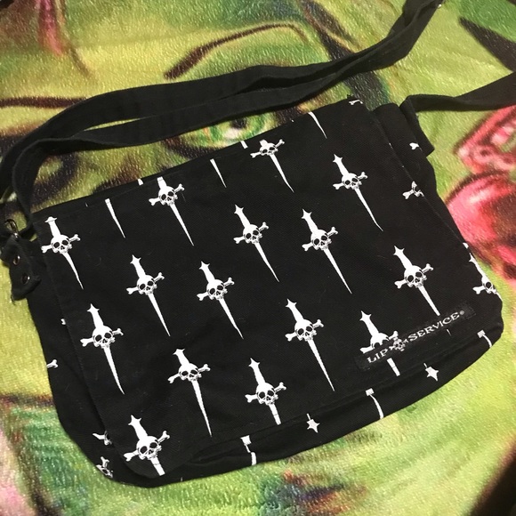 Lip Service Handbags - Lip Service Dagger Print Bag